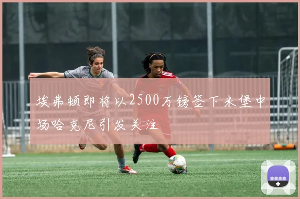埃弗顿即将以2500万镑签下米堡中场哈克尼引发关注